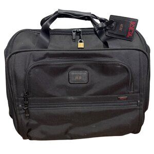 TUMI Alpha 2 Business Case CarryOn 2-Wheel Roller Expandable Handle JER Monogram